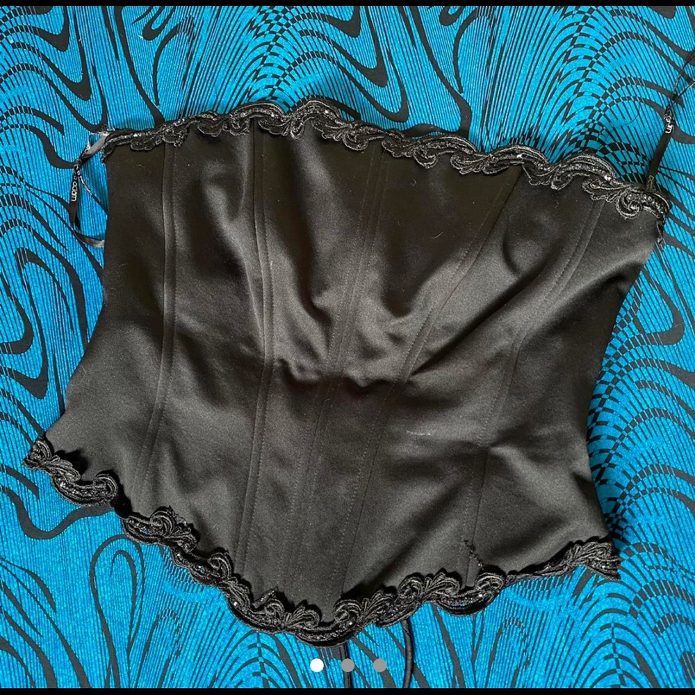 Vintage 1990s Betsy & Adam black corset